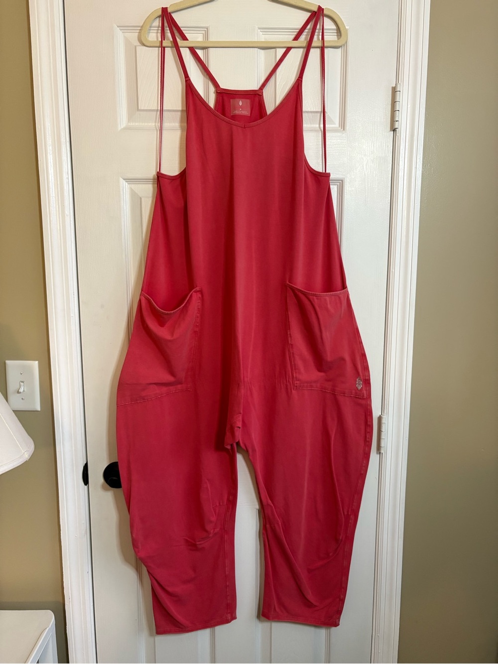 FP Movement Red Hot Shot Onesie Jumpsuit, Size Medium